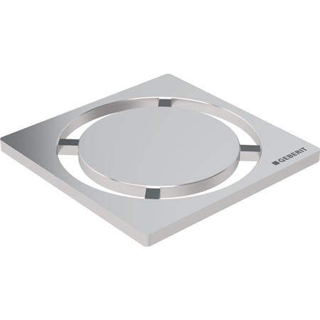 Griglia copripiletta design round geberit 154.311.00.1 per sifone doccia 80x80 mm