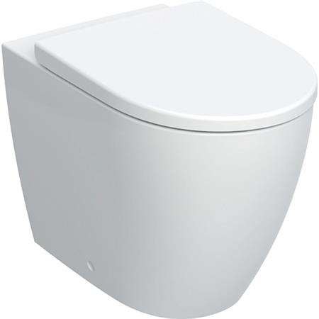 Vaso WC filomuro RIMLESS A TERRA in ceramica con sedile coprivaso softclose  - Milano